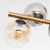 Koyoto Plafoniera, Lampada a sfera Oro, Nero, 8-Luci