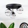 Chehalis Plafoniera, Lampada a sfera 30.5 cm Chiaro, Grigio fumo, 3-Luci
