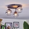 Chehalis Plafoniera, Lampada a sfera 30.5 cm Chiaro, Grigio fumo, 3-Luci