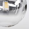 Chehalis Plafoniera, Lampada a sfera 30 cm Chiaro, Grigio fumo, 3-Luci