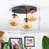 Chehalis Plafoniera, Lampada a sfera 30.5 cm Ambrato, 3-Luci
