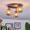 Chehalis Plafoniera, Lampada a sfera 30.5 cm Ambrato, 3-Luci
