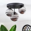Chehalis Plafoniera, Lampada a sfera 30 cm Grigio fumo, 3-Luci
