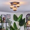 Chehalis Plafoniera, Lampada a sfera 30 cm Grigio fumo, 3-Luci