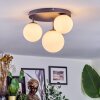 Chehalis Plafoniera, Lampada a sfera 30 cm Bianco, 3-Luci