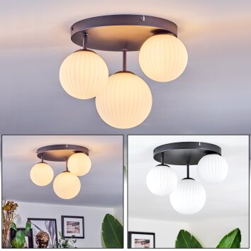 Chehalis Plafoniera, Lampada a sfera 30 cm Bianco, 3-Luci Chehalis Plafoniera, Lampada a sfera 30 cm Bianco, 3-Luci