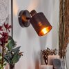 Fallhagen Applique, Faretto da parete Nero, 1-Luce