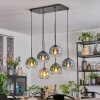 Koyoto Lampadario a sospensione, Lampada a sfera, Lampada a sospensione Ambrato, Blu, Verde, Chiaro, Grigio fumo, 6-Luci
