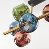 Koyoto Plafoniera, Lampada a sfera Oro, Nero, 8-Luci