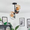 Koyoto Plafoniera, Lampada a sfera 31 cm Ambrato, Cromo, Chiaro, Grigio fumo, 4-Luci