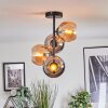 Koyoto Plafoniera, Lampada a sfera 31 cm Ambrato, Cromo, Grigio fumo, 4-Luci