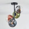 Gastor Plafoniera, Lampada a sfera 32 cm Blu, Cromo, Verde, Chiaro, Ramato, Grigio fumo, 4-Luci
