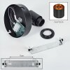Alsen Applique, Faretto da parete Nero, 1-Luce