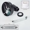 Alsen Applique, Faretto da parete Nero, 1-Luce