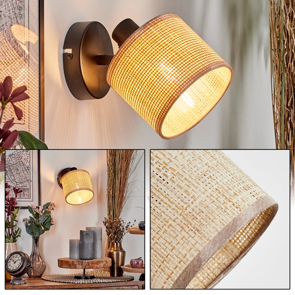 Sabadim Applique, Faretto da parete Nero, 1-Luce main product photo