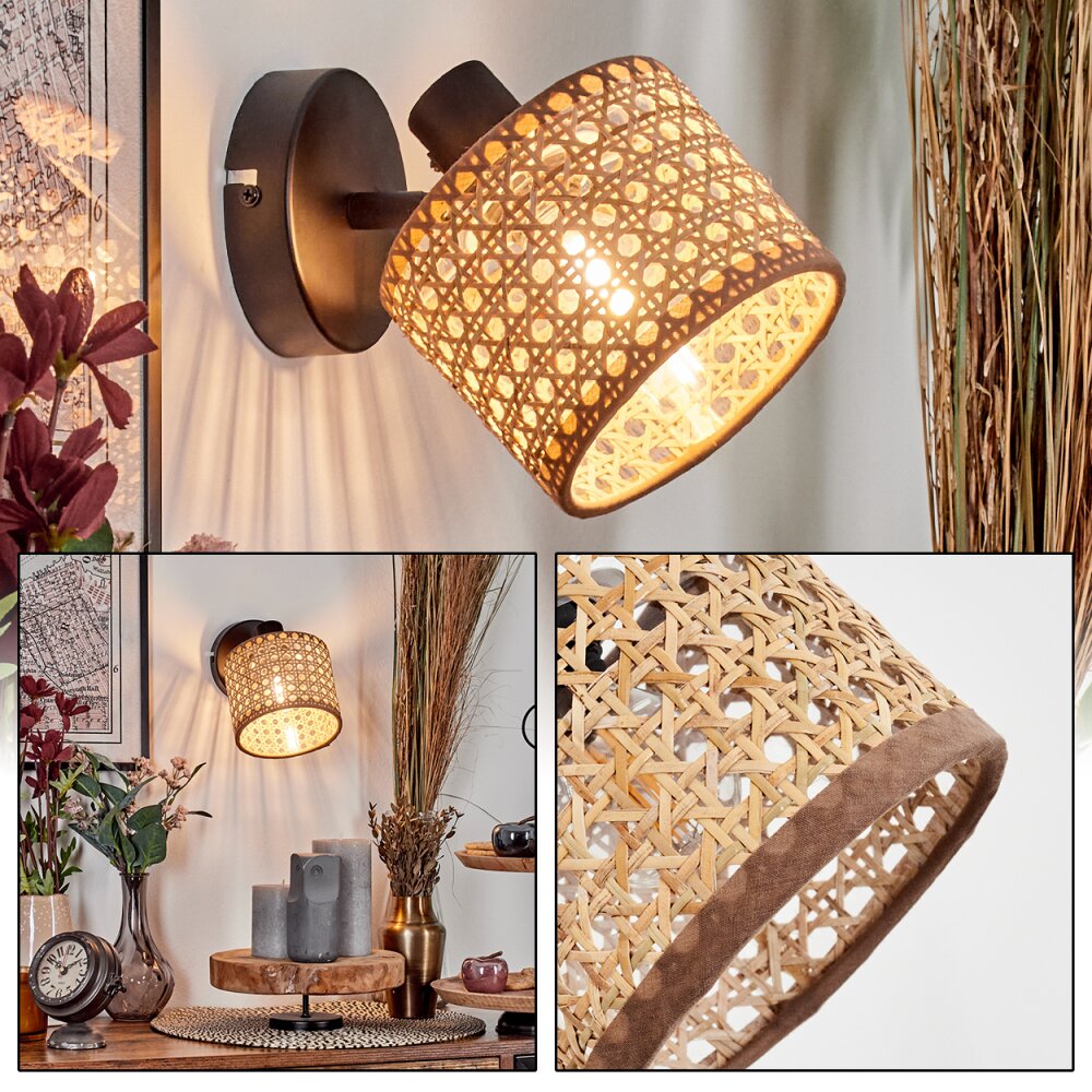 Barcos Applique, Faretto da parete Nero, 1-Luce main product photo