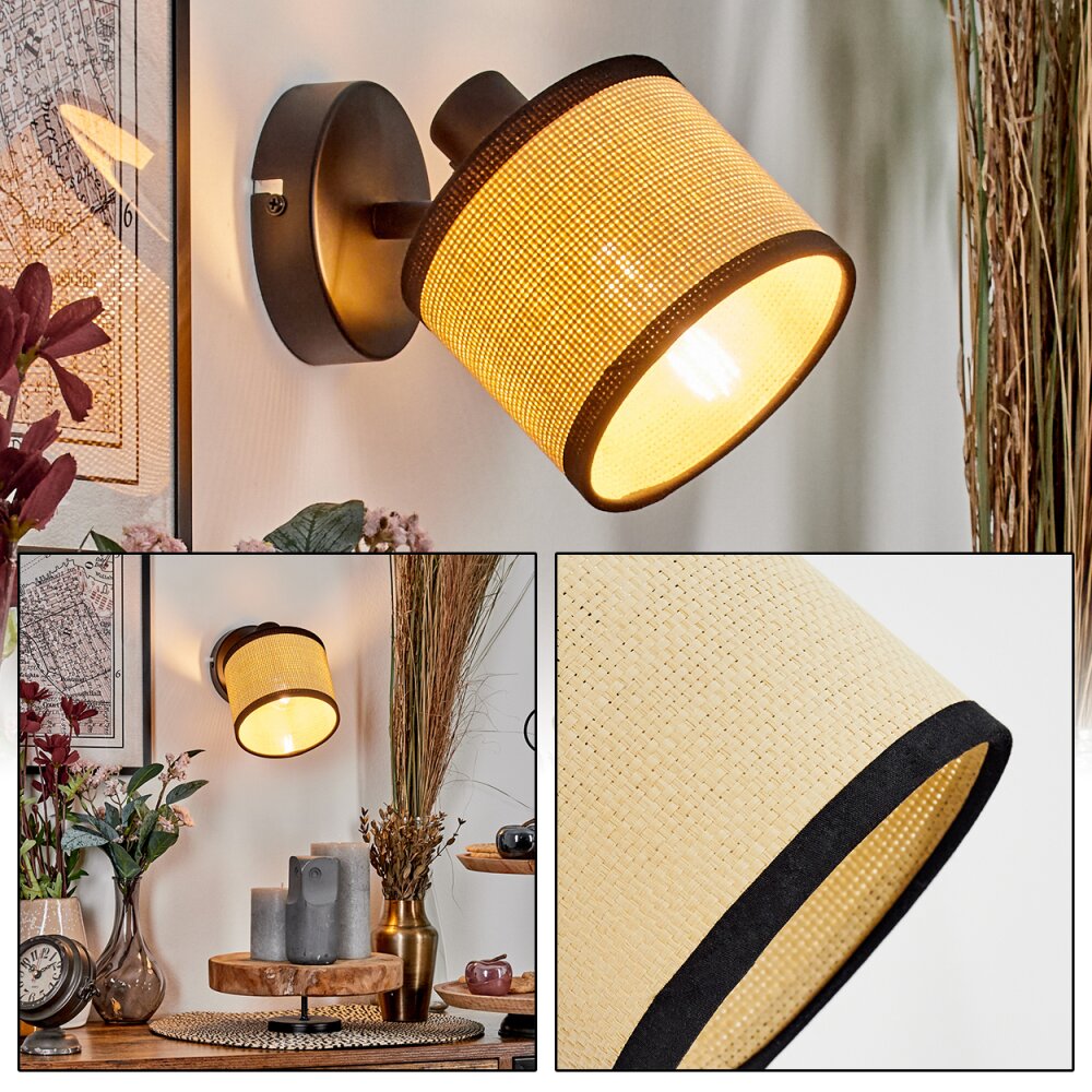 Chellas Applique, Faretto da parete Nero, 1-Luce main product photo