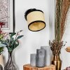 Chellas Applique, Faretto da parete Nero, 1-Luce