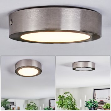 Tavin Plafoniera LED Nichel opaco, 1-Luce