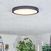 Finsrud Plafoniera, Panel LED Nero, 1-Luce
