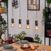 Veria Lampadario a sospensione, Lampada a sospensione Ottone, Nero, 4-Luci