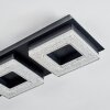 Walon Plafoniera LED Nero, 1-Luce