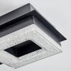 Walon Plafoniera LED Nero, 1-Luce