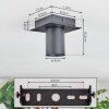 Udena Plafoniera LED Nero, 1-Luce
