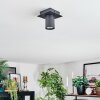 Udena Plafoniera LED Nero, 1-Luce