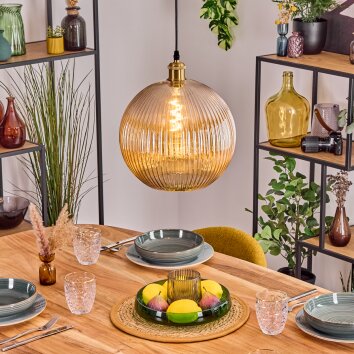 Koyoto Lampadario a sospensione, Lampada a sfera, Lampada a sospensione Oro, 1-Luce Koyoto Lampadario a sospensione, Lampada a sfera, Lampada a sospensione Oro, 1-Luce