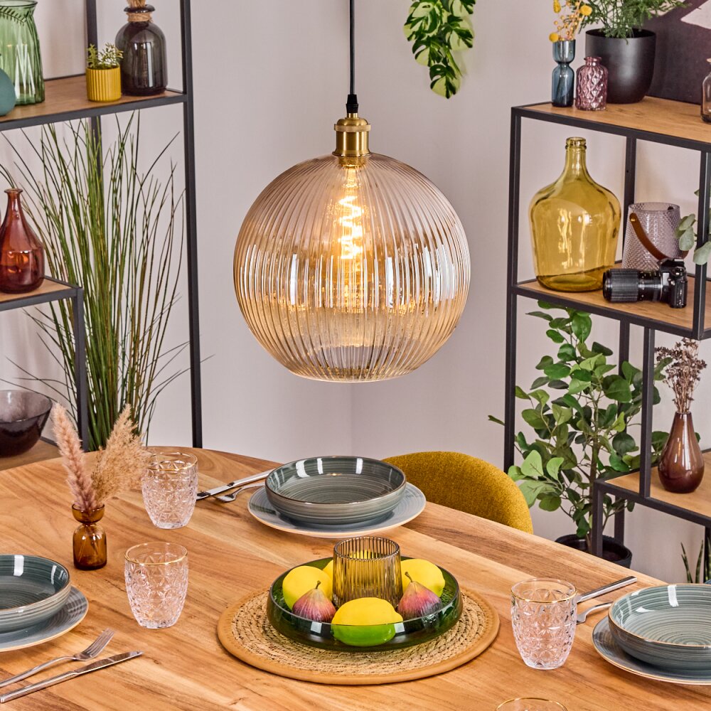 Koyoto Lampadario a sospensione, Lampada a sfera, Lampada a sospensione Oro, 1-Luce main product photo