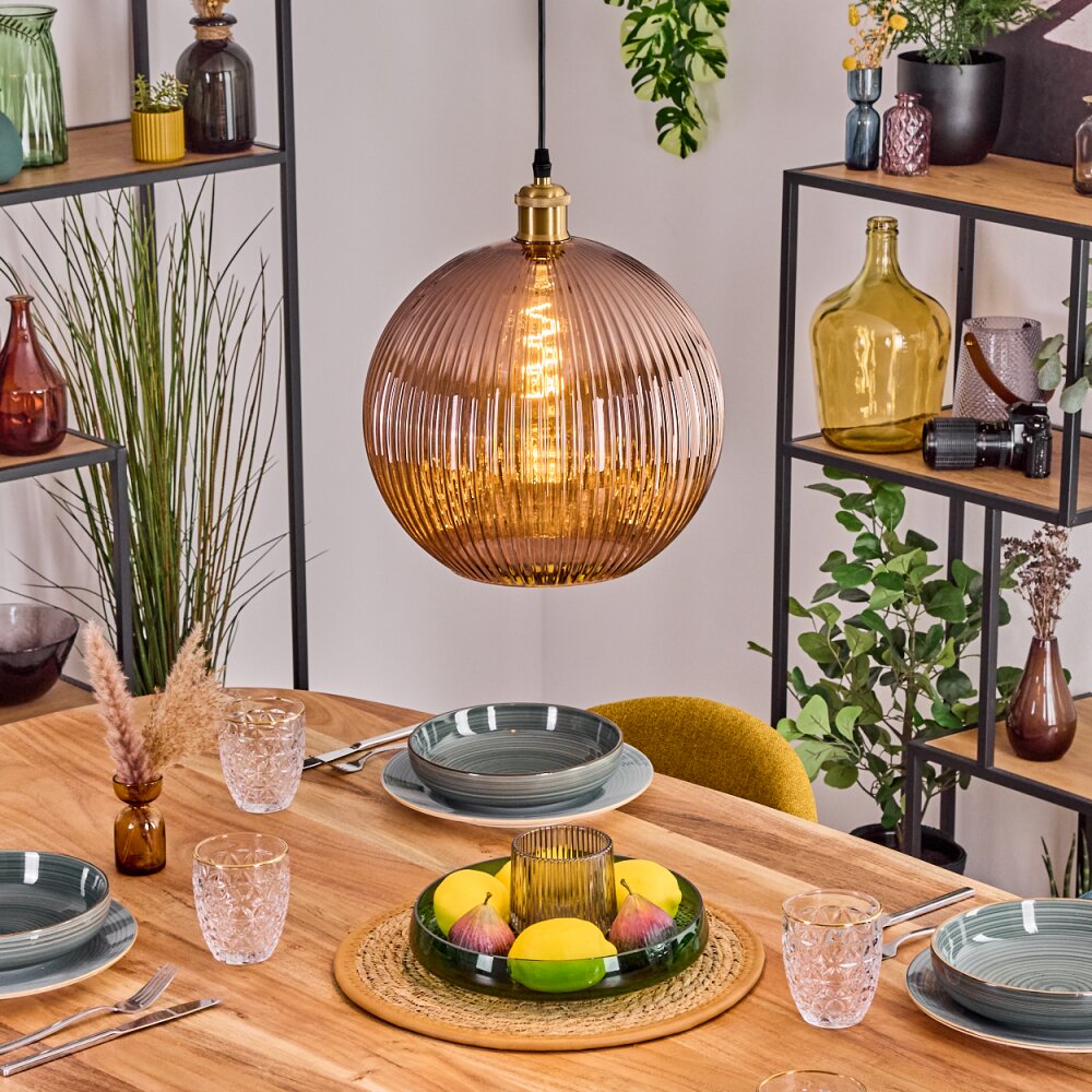 Koyoto Lampadario a sospensione, Lampada a sfera, Lampada a sospensione Oro, 1-Luce main product photo