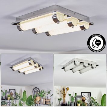 Zamar Plafoniera LED Cromo, 3-Luci