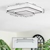 Borin Plafoniera LED Grigio, Bianco, 1-Luce
