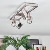 Danil Plafoniera, Faretto da soffitto LED Nichel opaco, 4-Luci