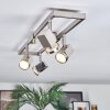 Danil Plafoniera, Faretto da soffitto LED Nichel opaco, 4-Luci