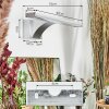 Zaire Lampada da specchio, Applique LED Cromo, Argento, 1-Luce, Sensori di movimento