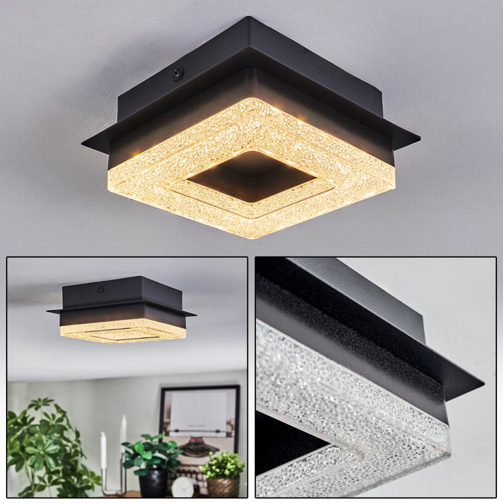 Walon Plafoniera LED Nero, 1-Luce main product photo