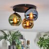 Koyoto Plafoniera, Lampada a sfera 30 cm Blu, Oro, Verde, 3-Luci