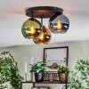 Koyoto Plafoniera, Lampada a sfera 30 cm Blu, Oro, Verde, 3-Luci