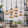 Koyoto Lampadario a sospensione, Lampada a sfera, Lampada a sospensione Ambrato, 6-Luci