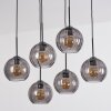 Koyoto Lampadario a sospensione, Lampada a sfera, Lampada a sospensione Grigio fumo, 6-Luci