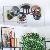 Gastor Plafoniera, Lampada a sfera 62 cm Blu, Cromo, Verde, Chiaro, Ramato, Grigio fumo, 6-Luci