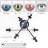 Gastor Plafoniera, Lampada a sfera 62 cm Blu, Cromo, Verde, Chiaro, Ramato, Grigio fumo, 6-Luci