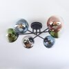 Gastor Plafoniera, Lampada a sfera 62 cm Blu, Cromo, Verde, Chiaro, Ramato, Grigio fumo, 6-Luci