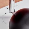 Haldor Plafoniera, Faretto da soffitto Cromo, Aspetto del legno, Nero, 4-Luci