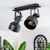 Tylar Plafoniera, Faretto da soffitto Nero, 2-Luci