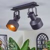Tylar Plafoniera, Faretto da soffitto Nero, 2-Luci