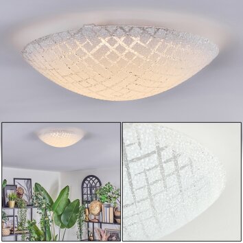 Gravli Plafoniera LED Bianco, 1-Luce