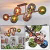 Gastor Plafoniera, Lampada a sfera Blu, Cromo, Verde, Ramato, Grigio fumo, 10-Luci